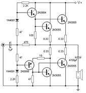 Mit Nur Vier Transistoren In Der Quasi Komplementaren Verstarkerkonfiguration Amps D Class Amps Class Der Mit Nur Elektrotechnik Elektro Technik