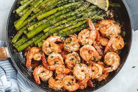 How to make shrimp salad: Garlic Butter Shrimp Recipe With Asparagus Best Shrimp Recipe Eatwell101