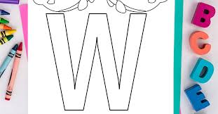 Keep your kids busy doing something fun and creative by printing out free coloring pages. Letter W Coloring Page Download Print Learn Kids Activities Blog