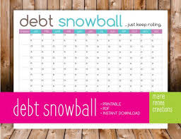 New Debt Snowball Worksheet Printable By Mariereneecreations Debt Snowball Worksheet Debt Snowball Debt Snowball Printable