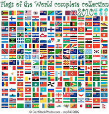 Auf countryflags.com finden sie alle länderflaggen klar angezeigt. Flaggen Der Welt Und Der Erdkugeln Abstrakte Vektorkunst Illustriert Canstock