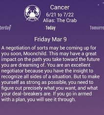 You can trust your intuitions, but you do need to generate a faith in yourself which will not be dampened by gloom or depression over what, in retrospect, may appear to be relatively. Mar 09 18 Cancer Horoscope How Are You Feeling Cancer