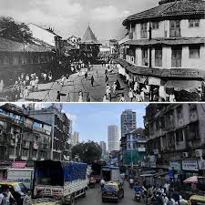 Erskine Road from the Gulalwadi Circle ...