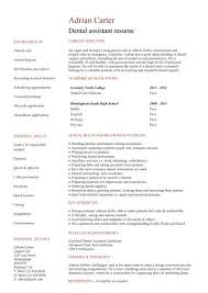 Like many other job positions, dental assistance position is also competitive. Student Entry Level Dental Assistant Resume Template
