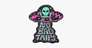 Trippy Trippy Sticker Tumblr Grunge Sticker No Bad Trips Transparent Png 311x348 Free Download On Nicepng
