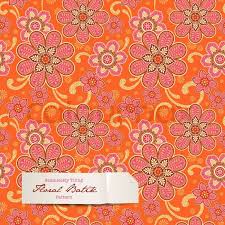 Batik floral pattern template vector for branding logo, remixed from public domain artworks. Colorful Floral Batik Pattern Stock Vector Colourbox