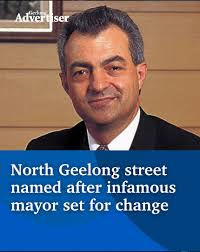 The road was named in honour of former Geelong mayor Frank De Stefano, who  was sentenced to a decade behind bars in 2003. Full story 👉  https://bit.ly/434h7aG