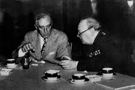 Image result for roosevelt and churchill - their last meeting