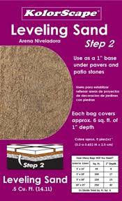Putting pavers in a few areas around the house as well as a short (1 foot) landscape edging wall made of retainer wall blocks. Shop 5cf Oc Leveling Sand Step 2 At Mccoy S