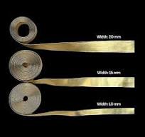 8mm. 10mm. 15mm. 20mm 25mm or 30mm Gold or Black Synthetic ...