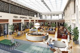 恵比寿ガーデンプレイス プロモーションや各種イベントに適した吹き抜けのある明るいオープンスペース 半面利用 ソファ テーブル オープンスペース 大乗寺