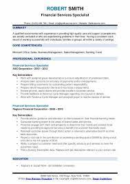 From finance executives to payroll employees, there are hundreds of jobs which require accountants and once you are a qualified accountant you have a world of opportunities open to you because every sector and business needs accountants, from the. Financial Services Specialist Resume Samples Qwikresume