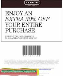 Free Printable Coach Coupons Coupons Coach Printable Coupons