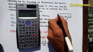 How To Calculate Weight Of Steel In Column