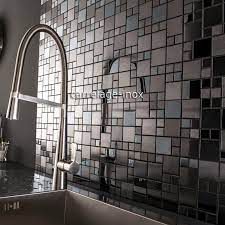 Find kitchen backsplash ideas from the latest trends along with classic styles and diy installation advice. Stainless Steel Tiles Kitchen Backsplash Mi Oke