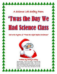 Twas The Night Before Christmas Science Safety Poem Christmas Science The Night Before Christmas Twas The Night