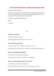 A potato flew around my room. Commonly Used Idioms Sayings And Phrasal Verbs Saigontre