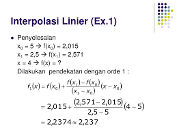 Contoh soal interpolasi metode numerik. Metode Numerik Interpolasi Ppt Download