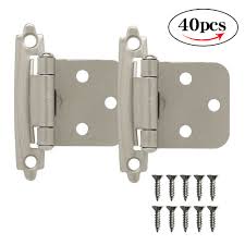 Click here to go to 1/2 overlay single demountable cabinet hinge detail page 3 variations available 1/2 overlay single demountable cabinet hinge. 40pcs 20pairs Kitchen Cabinet Hinges Self Closing Face Mount Cupboard Door Hinge Ebay