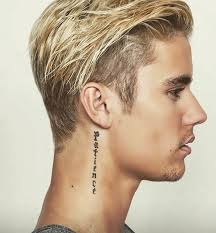 Pin By Shivani On Secute Justin Bieber Tattoos Justin Bieber Neck Tattoo Patience Tattoo