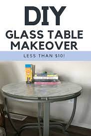 Diy Glass Table Makeover So Simple And Inexpensive Less Than 10 Glass Coffee Table Makeover Glass Table Makeover Diy Glass Table Makeover