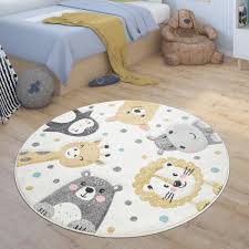 Teppich rund mal anders die bunte designvielfalt dieser individuellen modelle beinhaltet jedoch weitaus mehr als runde hochflor teppiche. Kinderteppich Rund Teppich Kinderzimmer Tier Teppichcenter24