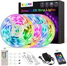 65 6ft 20m Led Strip Lights Giake Led Lights Ultra Long Smart Music Sync Color Changing Rgb Led Light Strips Led Light Strips Led Strip Lighting Strip Lighting