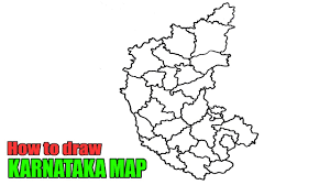 Southwestern state karnataka on map india stock vector royalty free. How To Draw Karnataka Map Karnataka Map Outline Youtube