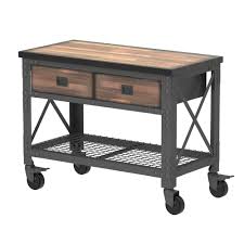 2 drawers rolling industrial workbench