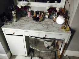 See more ideas about ikea makeup vanity, vanity, home decor. Micke Desk Vanity Marble Gold Hack Micke Desk Vanity Decor Desk Vanity