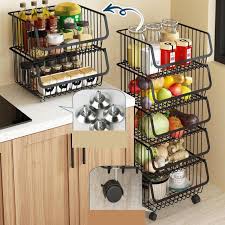 multi layer gap storage rack kitchen