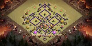 Anti dragon base coc th 7 terkuat. Th7 Anti Dragon Base Layout W Link Town Hall 7
