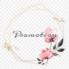 Promotion Word Png Floral Frame Free Image By Rawpixel Com Adj Flower Frame Png Floral Flower Frame