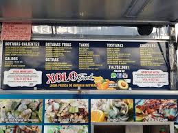 Be sure to try the fish burrito. Xolo Truck Mariscos In Santa Ana Restaurant Menu And Reviews
