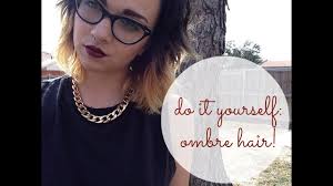 Dark ombre is very popular right now both due to its ease of application and low cost results if you naturally have a darker base hair color. Do It Yourself Ombre Hair For Short Hair Youtube