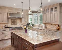 Furniture Traditional Kitchen With Admirable Off White Kitchen Cabinets Also Brown Kitchen Island Off White Kitchen Cabinets Beige Kitchen Off White Kitchens