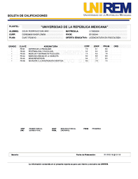 Compartir con ustedes algunos ejemplos de estas observaciones que podrían anexar a sus boletas de calificaciones, esperamos te. Boleta De Calificaciones Universidad Pdf Fill Online Printable Fillable Blank Pdffiller