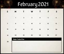 Our 2021 floral calendars are absolutely perfect for your office, home office, work, or family organization. February 2021 Calendar Printable Template Postermywall