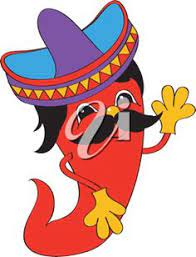This Is A Hot Pepper Wearing A Sombrero Spanish Food Have Peppers In Them To Add Spice Sombrero Means Hat In Spanish Cartoon Clip Art Clip Art Cartoon Art