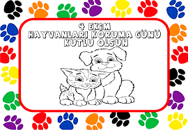 4 Ekim Hayvanlari Koruma Gunu Boyama 2020 Boyama Sayfalari Mandala Boyama Sayfalari Hayvan