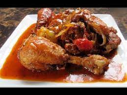 Fricassee Chicken Jamaican Style Jamaican Style Cooking Jamaican Recipes Chicken Fricassee Recipes