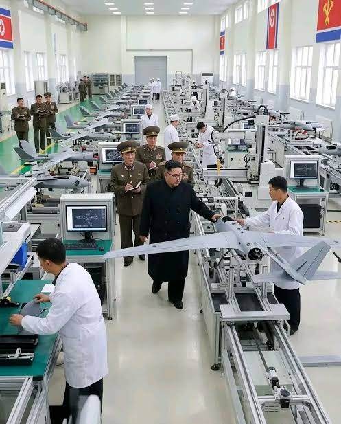 Kim Jong Un visits North Korean drone factories to expand AI and automatic  weapons production
