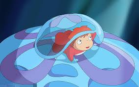 Ponyo on the cliff by the sea. Hd Wallpaper Ponyo Child Adult Teenager People Emotion Human Body Part Wallpaper Flare