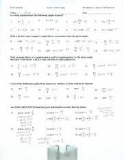 Free worksheets and printable activities for teachers parents tutors and homeschool families. Worksheet I Key Pdf Pre Calculus Unit 4 Unit Circle Worksheet I Unit 4 Test Review Name Kc 3 Date In Which Quadrant Are The Following Angles Located 1 Course Hero