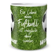 Geschenk Tasse Fussball Spruch Mit Namen Personalisiert Triosk Trends