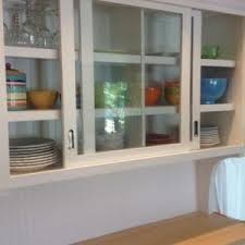 kitchen wall cabinets sliding glass