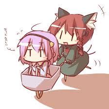 さとりん satori komeiji rin kaenbyou orin touhou 古明地さとり 火焔猫燐 お燐 東方 古明地さとり 東方 かわいい かわいいアニメの写真