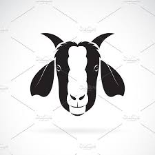 Black And White Goat Vector Vector Of Goat Head Design Animal Animal Icon Goats Vector Illustration