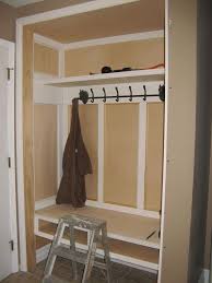 Turning Closets Into Mudroom Converting Our Laundry Room Closet Into A Mudroom Area Mudroom Closet Mudroom Remodel Laundry Room Makeover We started with our hallway closet here. converting our laundry room closet into
