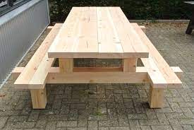 picknicktafel douglas forreest stoer van hout en geheel op maat gemaakt planos para mesa de picnic muebles para patio mesa de camping